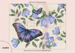 Recorte Clutch - Borboleta Azul - comprar online
