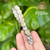 Cursor Couro Ondas Bege nº5 - Niquelado