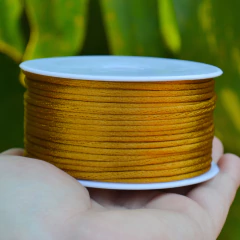 Cordão de Cetim Caramelo por metro