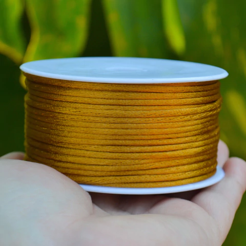 Cordão de Cetim Caramelo por metro