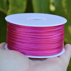 Cordão de Cetim Rosa Pink por metro