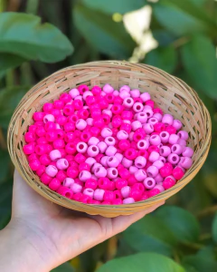 50 miçangas Mix - Rosa - comprar online