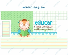 Recorte Sublimado Estojo Box - Corujinha 04