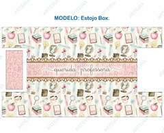 Recorte Sublimado Estojo Box - Professora Aquarela 05