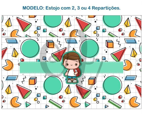 Recorte Sublimado Estojo com 2, 3 ou 4 Repartições - 06 - comprar online