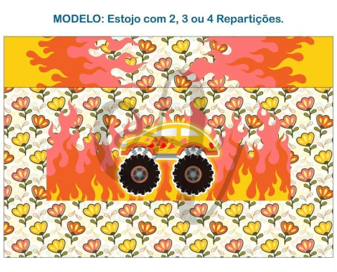 Recorte Sublimado Estojo com 2, 3 ou 4 Repartições - 155 - comprar online
