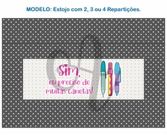 Recorte Sublimado Estojo com 2, 3 ou 4 Repartições - 82 - comprar online
