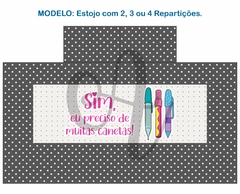 Recorte Sublimado Estojo com 2, 3 ou 4 Repartições - 82 na internet