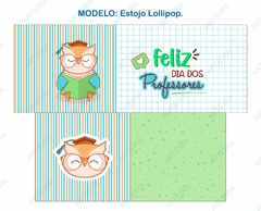 Recorte Sublimado Estojo Lollipop + Chaveiro - Corujinha 03 - comprar online