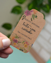 Tag Feito com carinho - Floral
