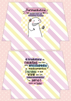 Recorte Sublimado - Flork Farmacêutica Rosa