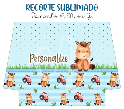 Recorte Sublimado P, M ou G - Fazendinha 02