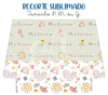 Recorte Sublimado P, M ou G - Florzinha 02
