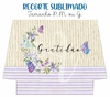 Recorte Sublimado P, M ou G - Gratidão 03
