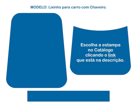Recorte Sublimado Lixinho e Chaveiro - comprar online