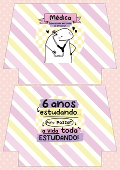 Recorte Sublimado - Flork Médica Rosa