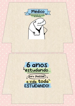 Recorte Sublimado - Flork Médico Palha