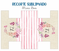 Recorte Sublimado Mini Box - Fé 02