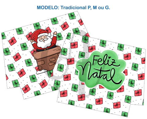 Recorte Sublimado P, M ou G - Natal 08 - comprar online