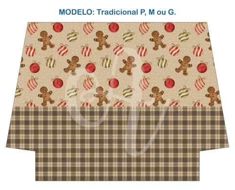 Recorte Sublimado P, M ou G - Natal 17 - comprar online