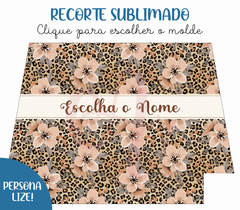 Recorte Sublimado - Oncinha Floral 08