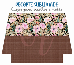 Recorte Sublimado - Oncinha Floral 17