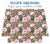 Recorte Sublimado - Oncinha Floral 18