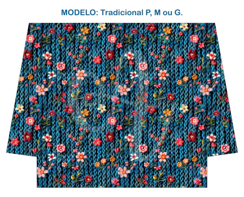 Recorte Sublimado P, M ou G - Bordado 3D 114 - comprar online