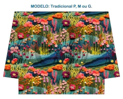 Recorte Sublimado P, M ou G - Bordado 3D 52 - comprar online