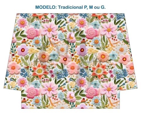 Recorte Sublimado P, M ou G - Bordado 3D 63 - comprar online