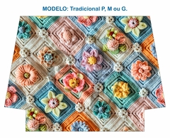Recorte Sublimado P, M ou G - Crochê 3D 27 - comprar online