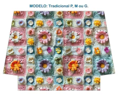 Recorte Sublimado P, M ou G - Crochê 3D 37 - comprar online