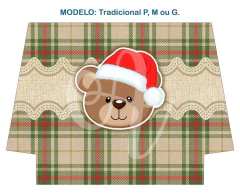 Recorte Sublimado P, M ou G - Natal 01