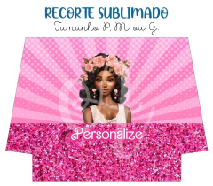 Recorte Sublimado P, M ou G - Boneca Pink 09 - comprar online