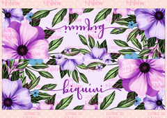 Recorte - Necessaire Porta Biquíni Floral Lilás