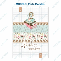 Recorte Sublimado Porta Moedas - Professora Aquarela 02