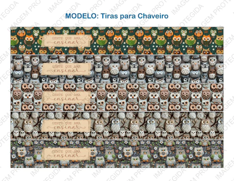 Recorte Sublimado Tiras para Chaveiro - Professores 05 - comprar online