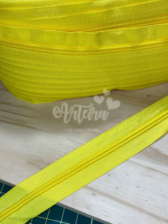 Zíper de metro nº 5 grosso - Amarelo
