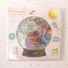 Saquinho de adesivos Doces (detalhes em foil dourado)