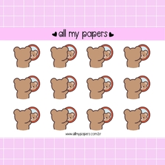 Adesivo Teddy, o urso espelho, espelho meu