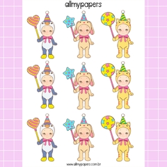 Adesivo Sonny Angel (cartela maior - 16x12cm) - comprar online