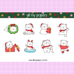 Adesivo Urso Polar Natal