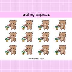Adesivo Teddy, o urso regar plantas