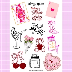 Adesivo I`m just a girl (cartela maior - 16x12cm) - comprar online