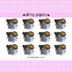 Adesivo Isabela Família (bebe roupa azul) - All my Papers