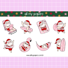 Adesivo Papai Noel País Tropical