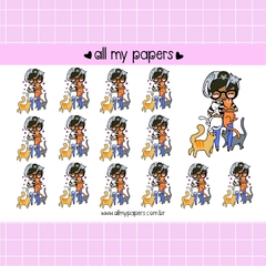Adesivo Isabela Cat Lady na internet