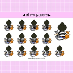 Adesivo Isabela gatinhos - All my Papers