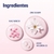 Três gotas de ingredientes do creme noturno Cetaphil Healthy Radiance, incluindo niacinamida, lírio do mar e ácido hialurônico.