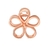 Piranha de Cabelo Rose Gold Flor - ProArt - comprar online